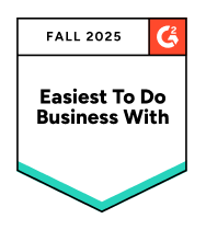 G2 Easiest To Do Business With, Fall 2025