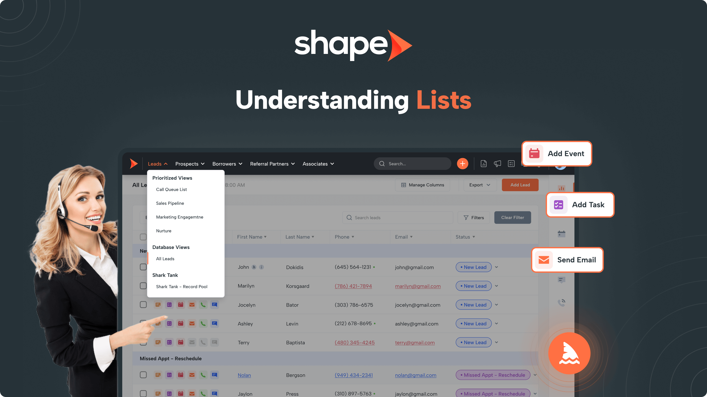 Understanding lists by set shape.
