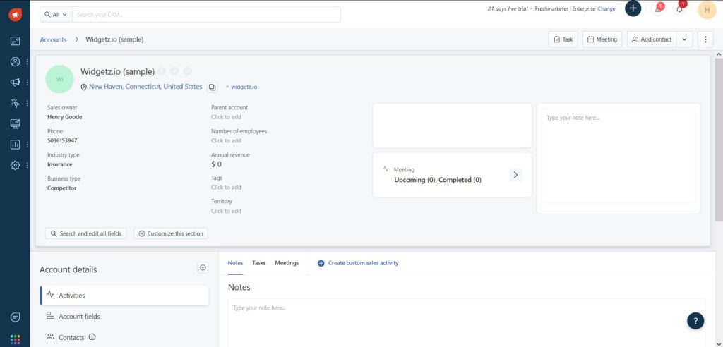 Freshsales Accounts