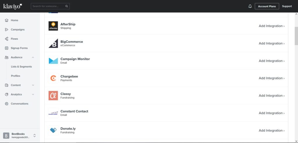 Klaviyo Integrations