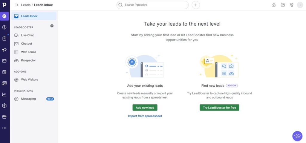 Leads Inbox - Pipedrive CRM