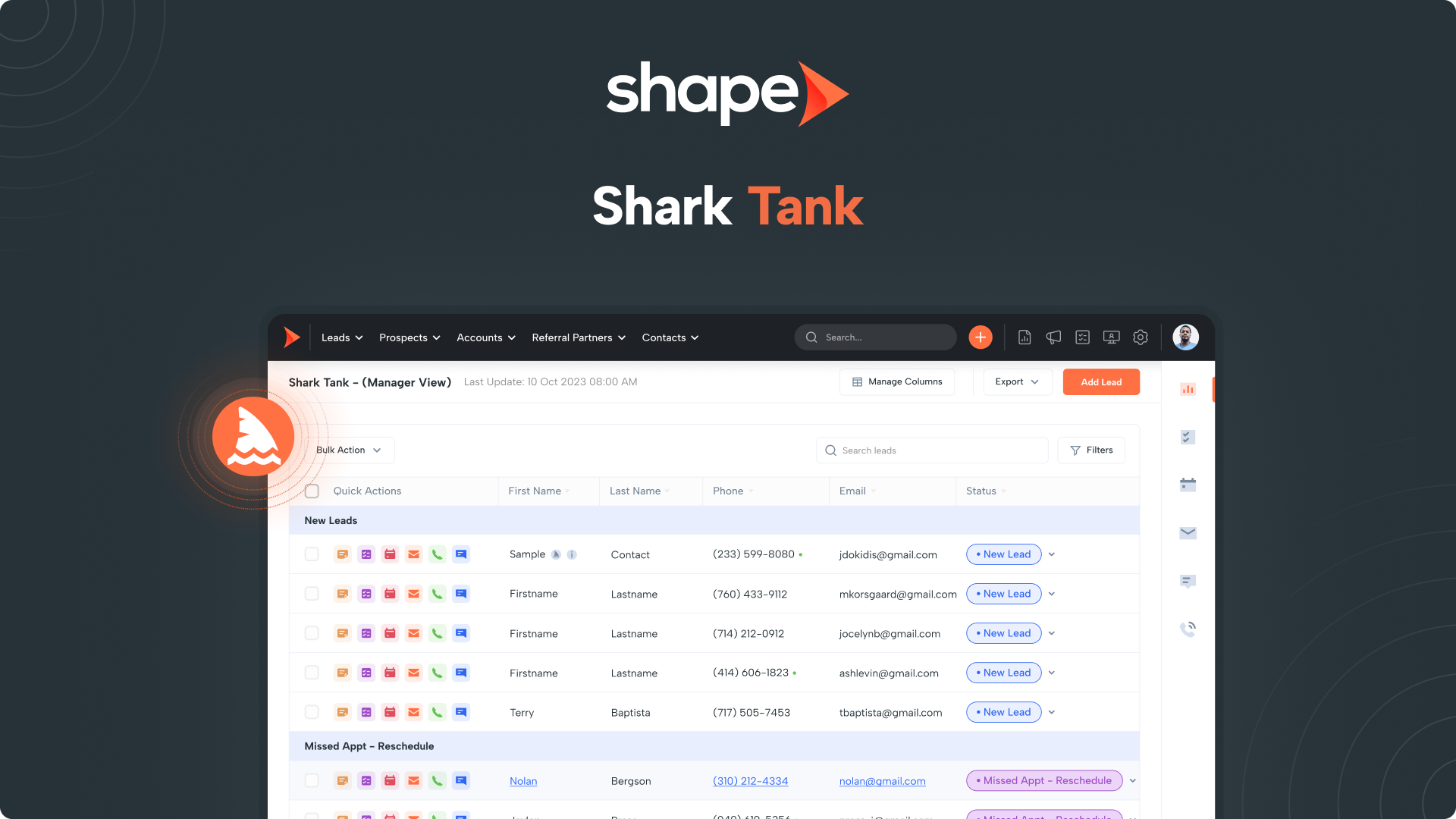 Shape Shark Tank