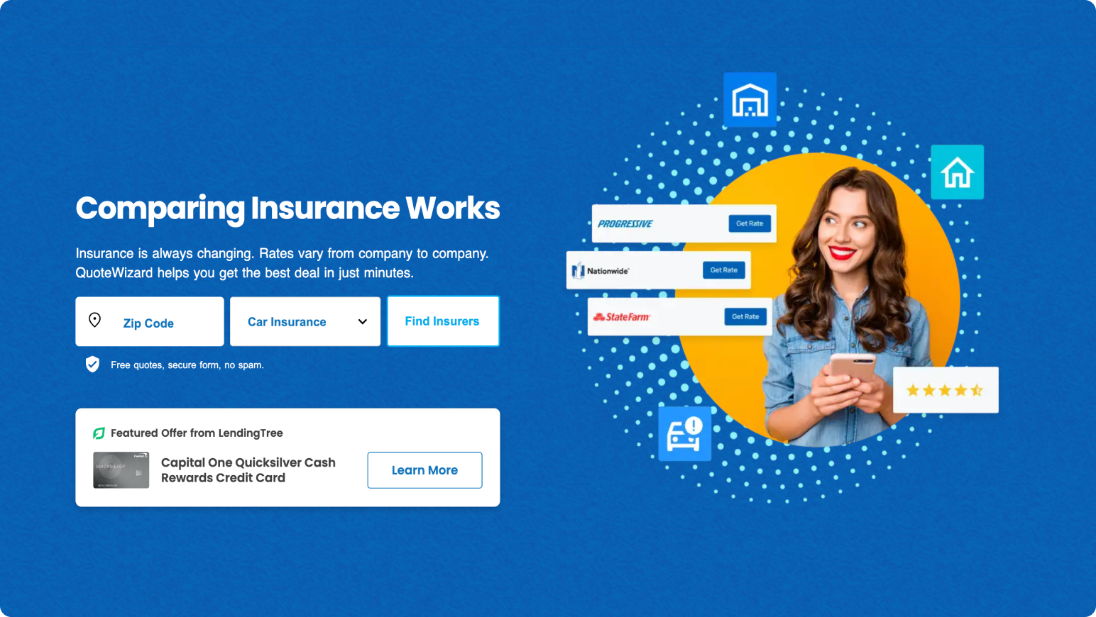 QuoteWizard connects insurance agents, brokers, and carriers to active insurance shoppers