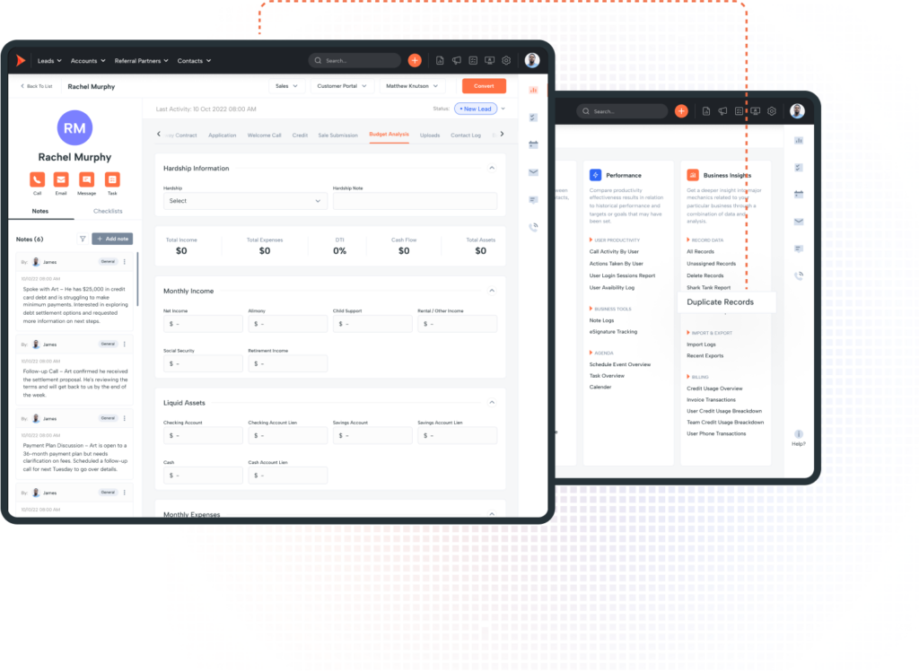 Shape Debt CRM Workflow Automation