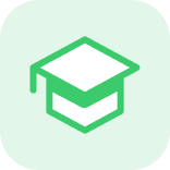 This icon represents Shape Software's solutions specifically designed for the higher education sector. Clicking on it will lead you to a dedicated page showcasing Shape's offerings for the education industry.