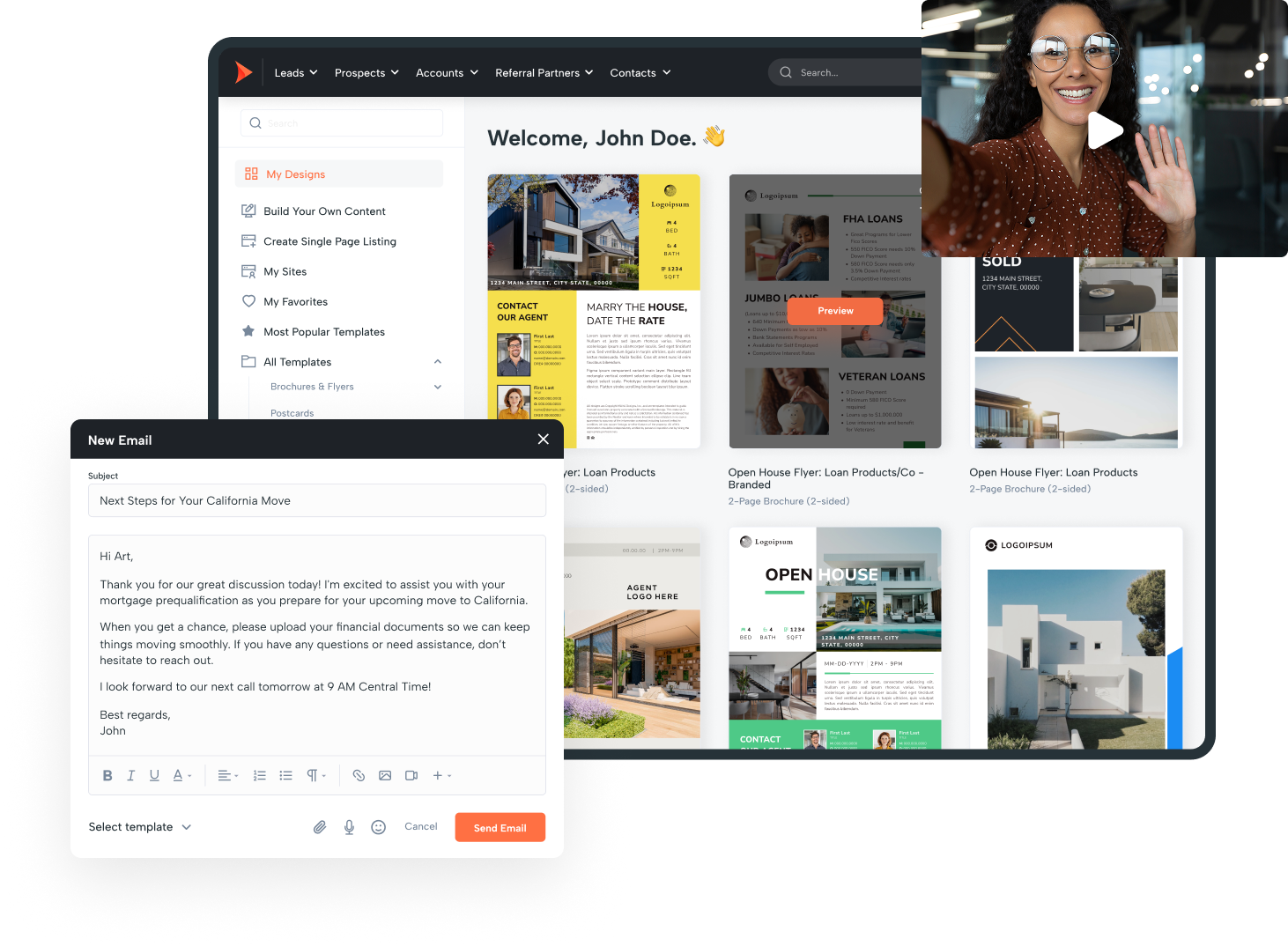 All-in-one mortgage CRM tools including communication, POS, and reporting