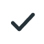 Check mark indicating a completed task